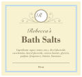 Tranquil Big Square Bath Body Labels